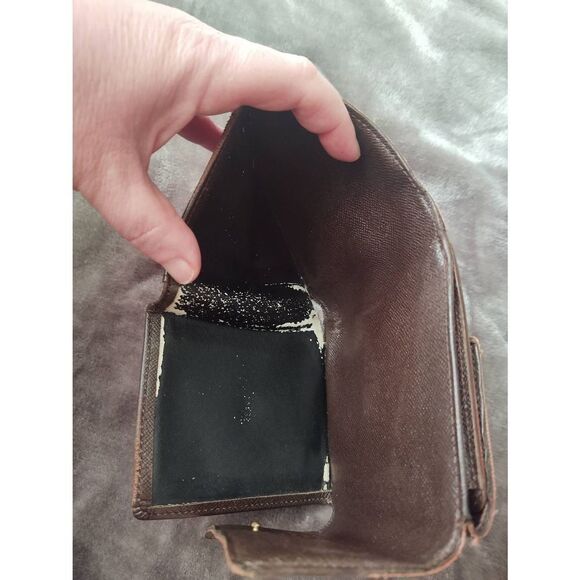 Authentic Louis Vuitton Damier Brown Wallet LV - Picture 8 of 9